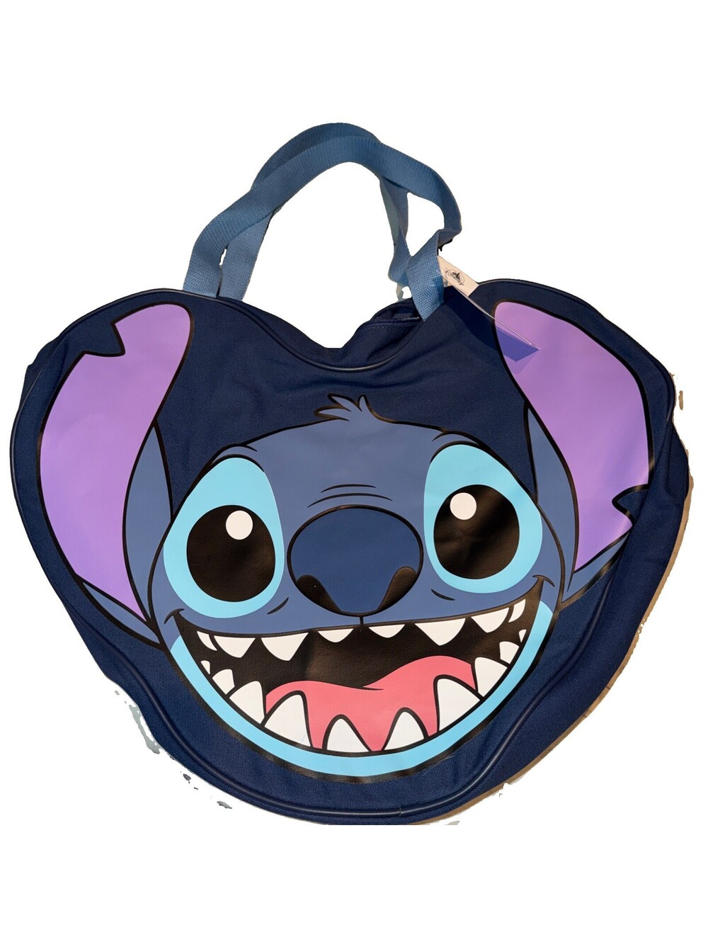 Stitch Disneyland Resort BIG Face Canvas Tote Bag New Handbag 22x19" NWT Lilo &